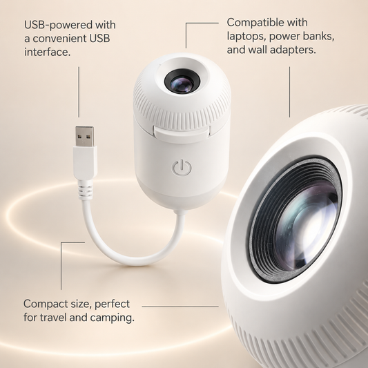 Starry mini galaxy projector