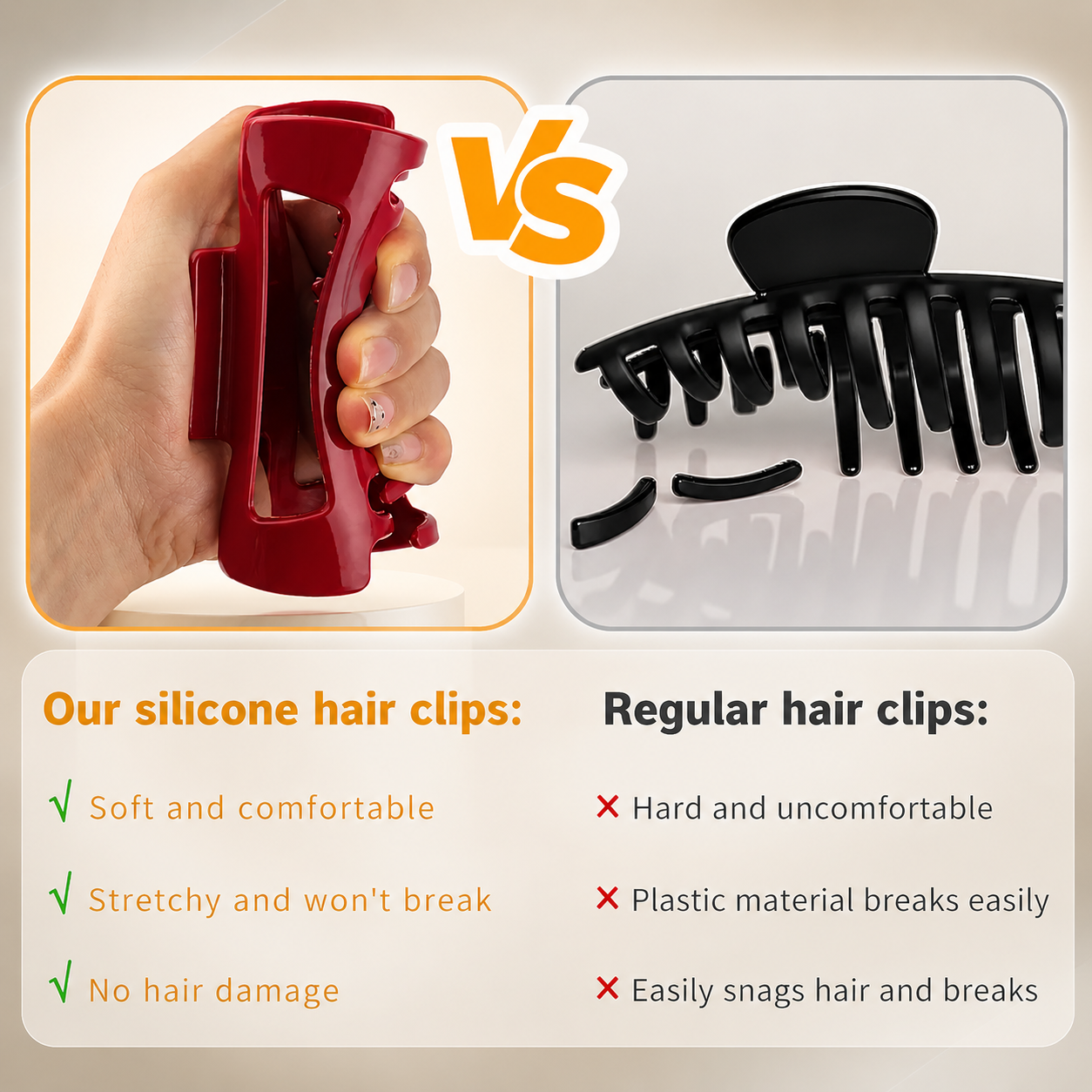 Flexible Hair Clip